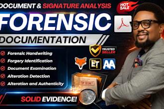 forensic document analysis, signature analysis, handwriting analysis and forgery