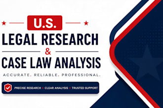 provide legal research and case law analysis for USA