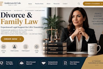 design wix divorce lawyer website family law child custody lawyer law firm site