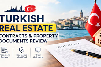 review turkish real estate contracts and property documents