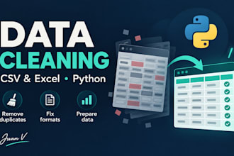 clean and preprocess your CSV and excel data using python