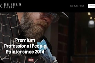 design squarespace tattoo studio website tattoo shop artist portfolio website