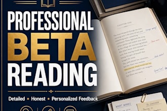beta read your fiction and provide detailed feedback