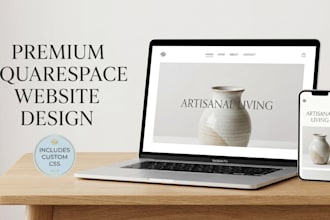 build, design and customize squarespace website