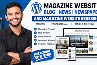 magazine website design blog, news, newspaper website, magazine website redesign