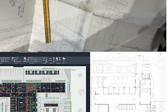 convert sketches to autocad 2d architectural drawings