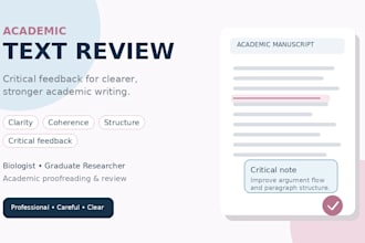 improve your academic text for clarity and structure