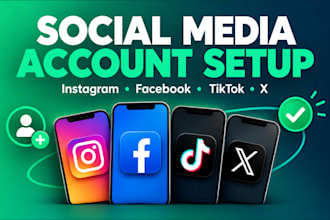 set up and design your social media profiles