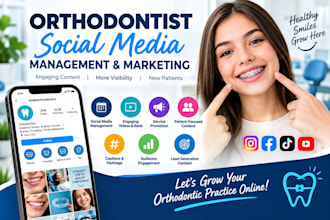 manage orthodontist social media, create videos and promote your brand