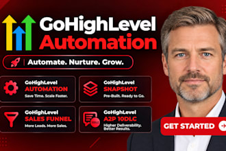 ghl automation, workflow, ghl sales funnel, ghl snapshot, ghl a2p 10dlc expert