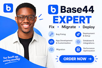 base44 expert fix base44 app base44 migration base44 bug fixing base44 deploy