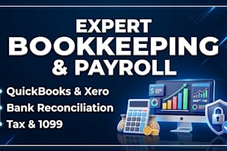 be your expert bookkeeping and payroll specialist in quickbooks and xero