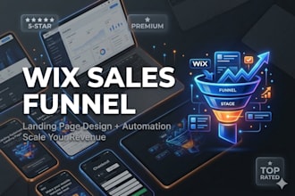 build a high converting wix sales funnel and landing page