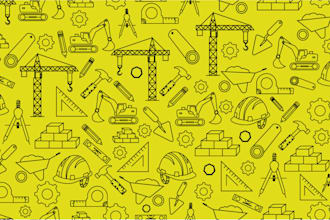 create unique construction seamless patterns