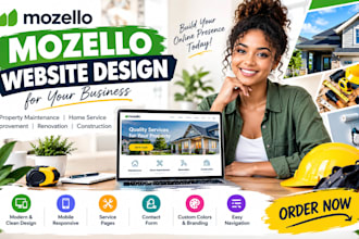 build mozello property maintenance home service improvement construction website