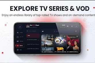 develop custom iptv app, ott app, smart tv app, and rebranded player