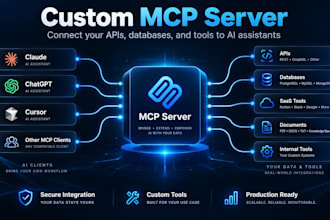 build a custom mcp server for your API, database, or saas