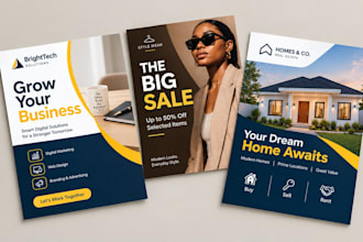 design business marketing promotional and advertising flyers and leaflets