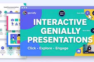 create an interactive genially presentation for your business, class or project