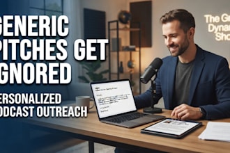 do podcast outreach guest pitching and podcast booking with personalized pitches