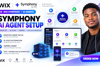 setup symphony by wix ai agent mastero wix ai voice hermes agent vps automation
