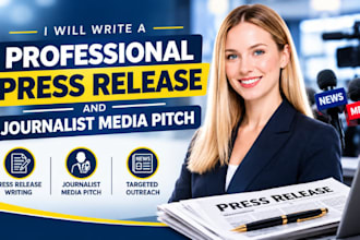 write a professional press release and journalist media pitch