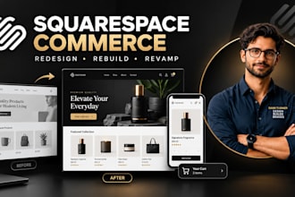 redesign copy or revamp squarespace commerce website rebuild revamp squarespace