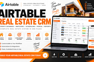 build airtable real estate CRM property database matching scheduling portal