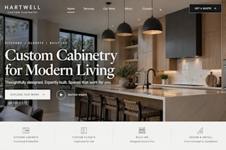design squarespace cabinet maker website custom cabinetry website closet website