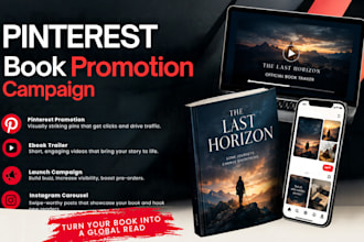 do pinterest book promotion, ebook trailer, launch campaign, instagram carousel