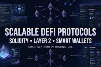 setup scalable defi protocols with solidity layer 2 infrastructure, smart wallet