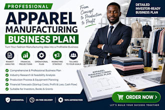write a apparel manufacturing business plan