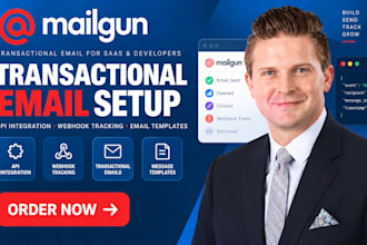 setup mailgun saas transactional email API integration mailgun webhook tracking