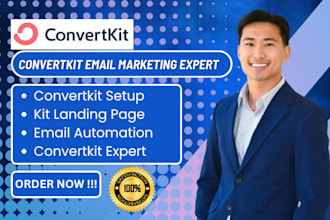 setup convertkit email automation kit campaign sequence convertkit landing page