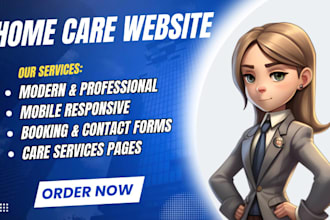 home care website medical healthcare logo assisted living dental clinic website