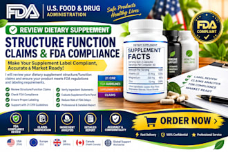 review dietary supplement structure function claims and fda compliance