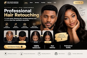 create and fix bald spots, thinning hair and receding hairline in photos