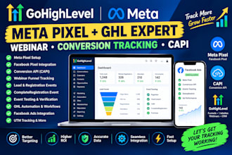 setup meta pixel fb conversion for gohighlevel webinar ghl