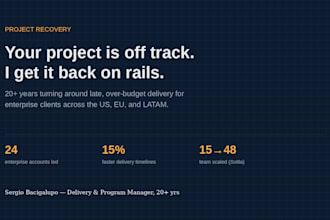 rescue your stalled or off track software project