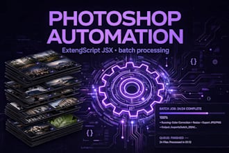 write a photoshop extendscript jsx batch automation script