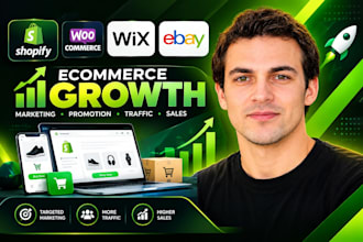do ecommerce shopify woocommerce wix ebay marketing promotion traffic and sales