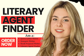 find active literary agents, write query letter and book proposal