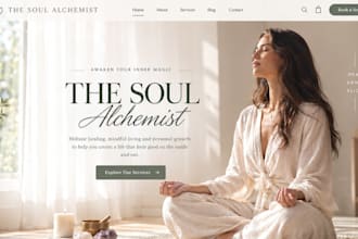 design wix acupuncture holistic wellness therapy booking website