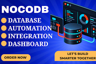 build nocodb database, CRM, API and n8n automation workflows