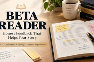 beta read your ebook and provide honest detailed feedback