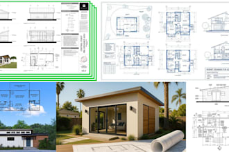 design california, texas and florida adu permit ready floor plans and drawings