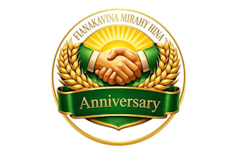 design high quality anniversary logo with unlimited revision