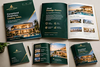 design a professional corporate business brochure or company profile