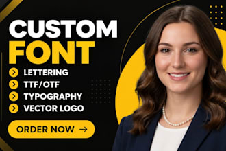 create custom font design for ebook covers and magazines in ttf otf svg format