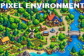 create pixel tileset 8bit 16bit pixel tilemap top down game pixel environment